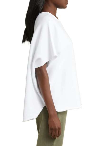 Frank & Eileen Capelet Sweatshirt In White