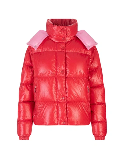 Shop Moncler Red Mauleon Down Jacket In Rosso