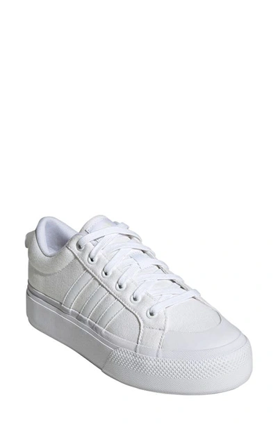 Shop Adidas Originals Bravado 2.0 Platform Skate Sneaker In White/ White/ Chalk White