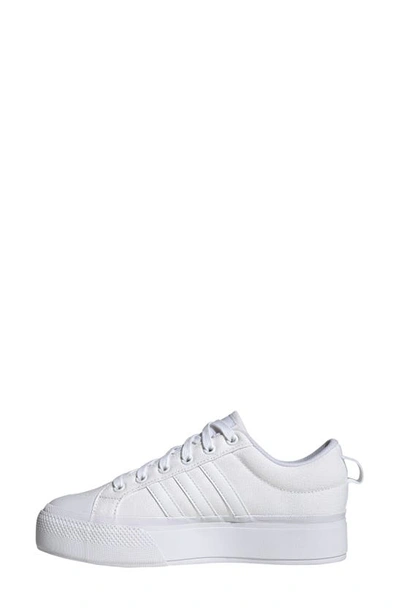 Shop Adidas Originals Bravado 2.0 Platform Skate Sneaker In White/ White/ Chalk White