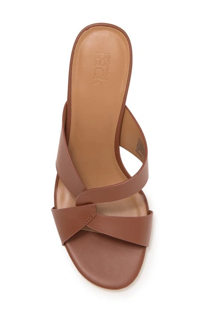 Nordstrom Rack Twist Sandal In Brown Saddle