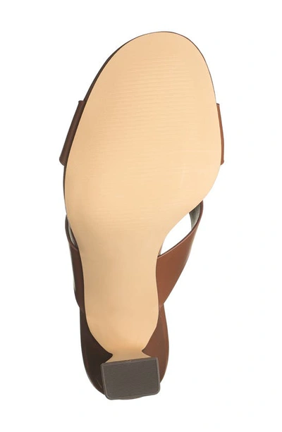 Nordstrom Rack Twist Sandal In Brown Saddle