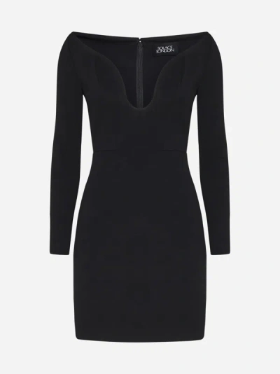 Shop Solace London Uma Mini Dress In Black