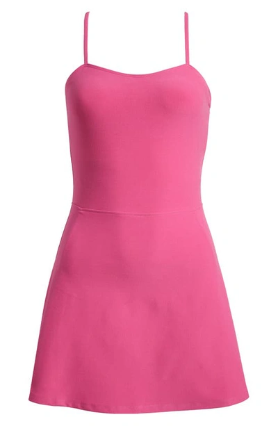 Shop Alo Yoga Courtside Sport Dress In Paradise Pink