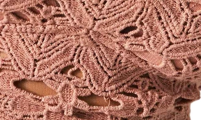 Shop Free People Athena Scallop Crochet Bralette In Smoke Rose