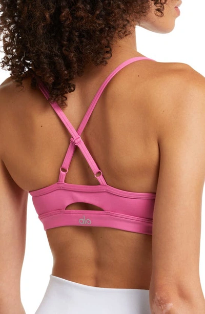 Shop Alo Yoga Airlift Intrigue Bra In Paradise Pink
