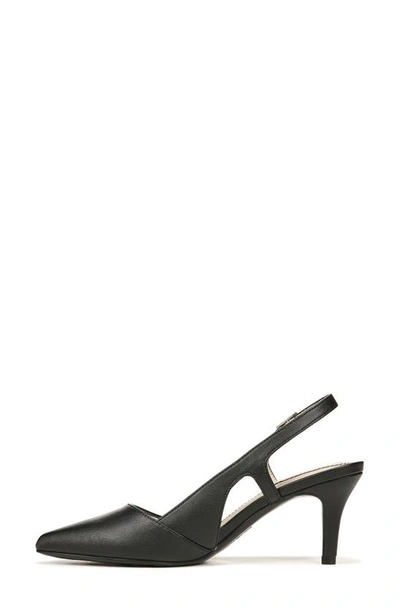 Shop Lifestride Social Slingback Pointed Toe Pump In Black