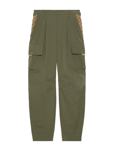 Shop Gucci Cargo Pants In Green
