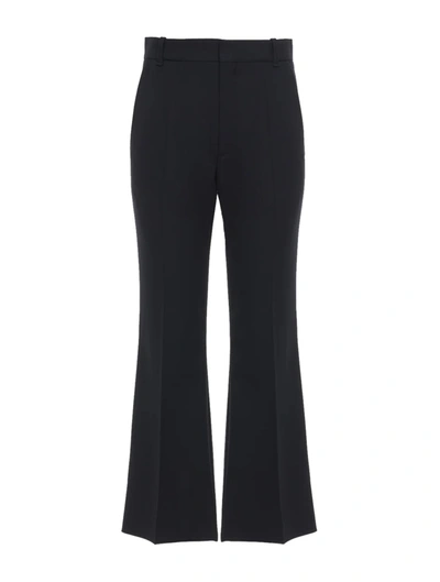 Chloé Cropped Flared Trousers In Black