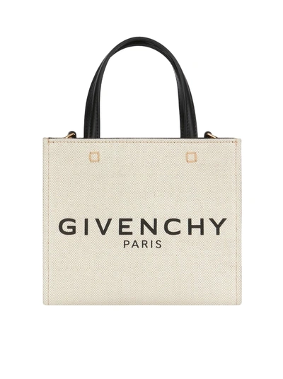 Shop Givenchy G-tote Mini In Nude & Neutrals