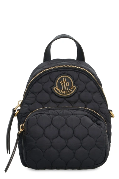 Shop Moncler Kilia Mini Quilted Nylon Backpack Bag In Black