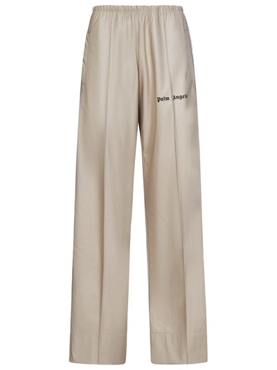 Shop Palm Angels Track Trousers In Beige
