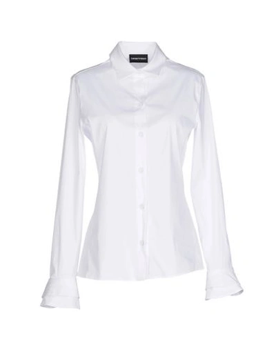 Shop Emporio Armani Shirts In White