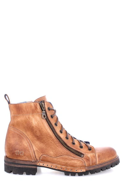 Bed Stu Old Bowen Trek Plain Toe Boot In Tan Rustic