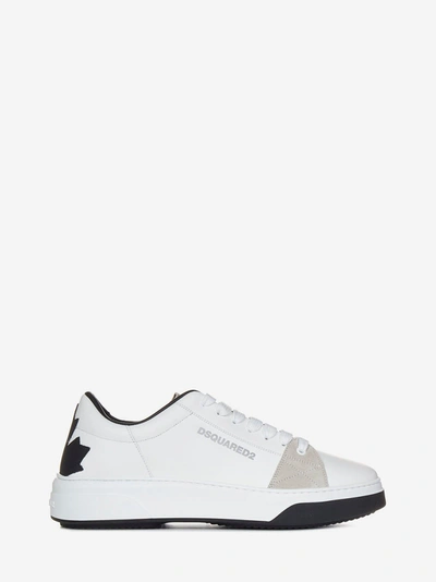 Shop Dsquared2 Bumper Sneakers  In White/black