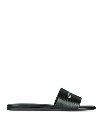 Shop Givenchy 4g Flat Mule Sandal In Black