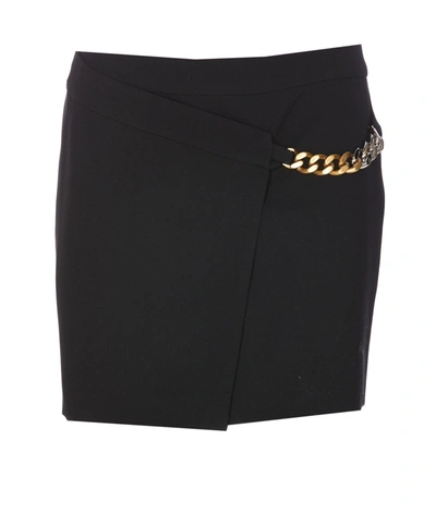 Shop Stella Mccartney Falabella Chain Mini Skirt In Black