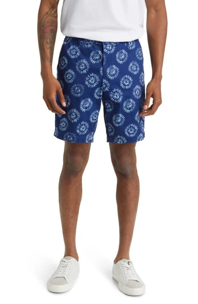 Shop Ag Wanderer Print Chino Shorts In Local Blue Multi