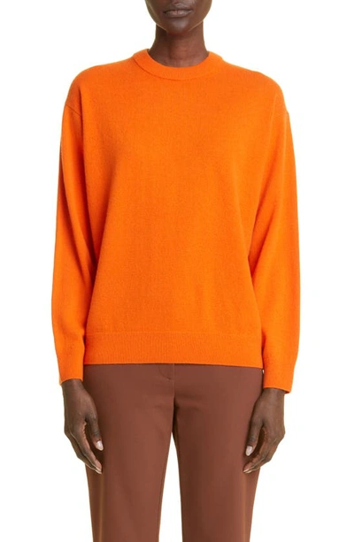Shop Lafayette 148 Cashmere Sweater In Ember Orange