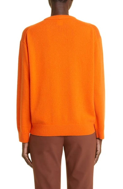 Shop Lafayette 148 Cashmere Sweater In Ember Orange