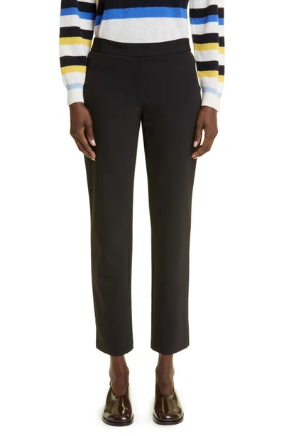 Shop Lafayette 148 Waldorf Straight Leg Ankle Pants In Black