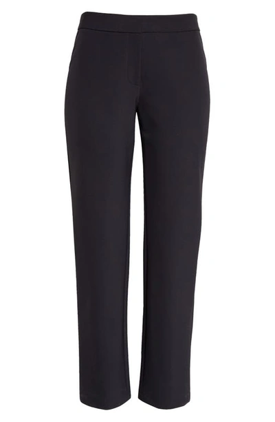 Shop Lafayette 148 Waldorf Straight Leg Ankle Pants In Ink