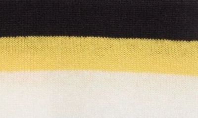 Lafayette 148 Stripe Cashmere Sweater In Navy Multi