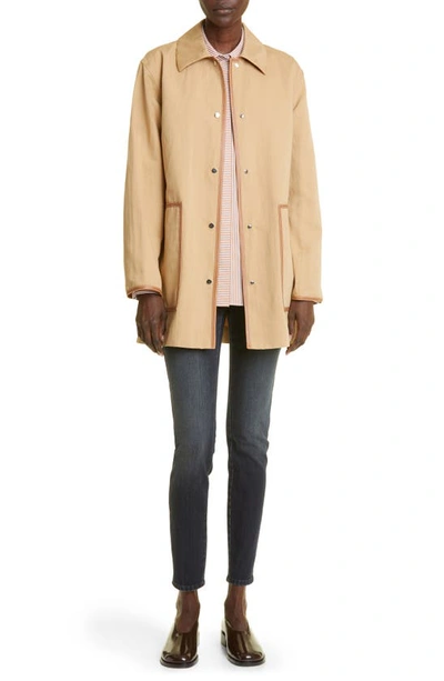Lafayette 148 Cotton & Linen Coat In Semolina