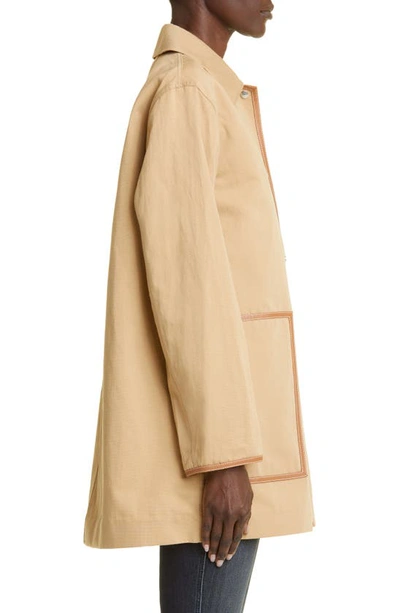 Lafayette 148 Cotton & Linen Coat In Semolina
