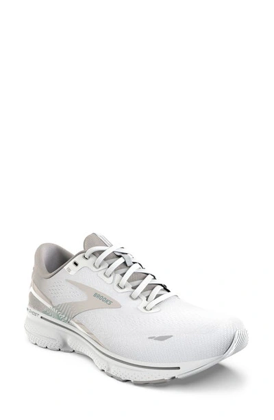 Shop Brooks Ghost 15 Running Shoe In White/ Crystal Grey/ Glass