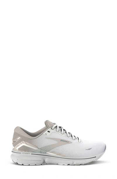 Shop Brooks Ghost 15 Running Shoe In White/ Crystal Grey/ Glass
