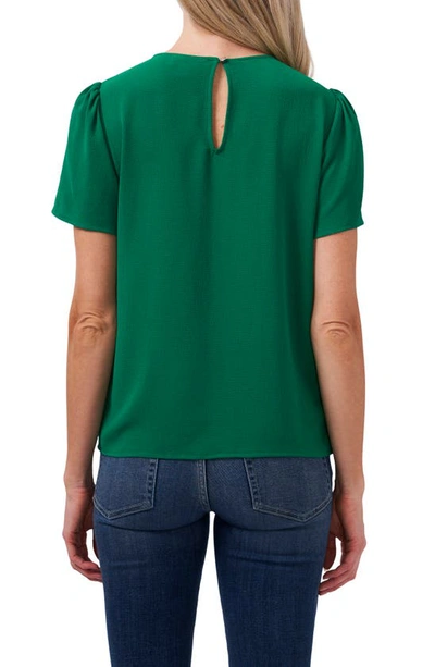 Cece Pleat Front Top In Green