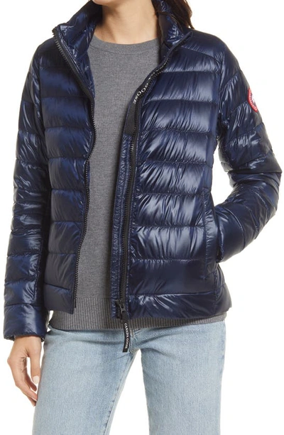 Shop Canada Goose Cypress Packable 750-fill-power Down Puffer Jacket In Atlantic Nvy-bleu Mar Atlan