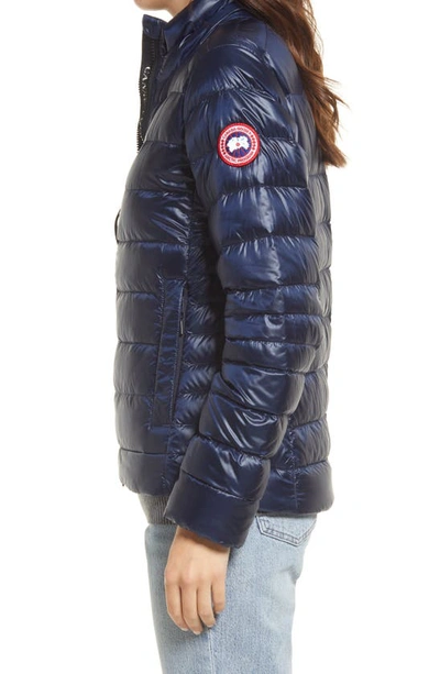 Shop Canada Goose Cypress Packable 750-fill-power Down Puffer Jacket In Atlantic Nvy-bleu Mar Atlan