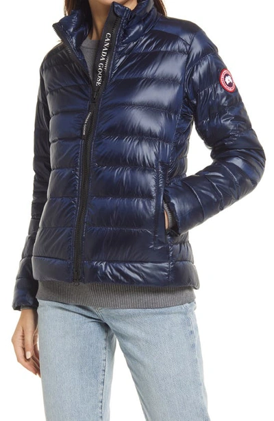 Shop Canada Goose Cypress Packable 750-fill-power Down Puffer Jacket In Atlantic Nvy-bleu Mar Atlan