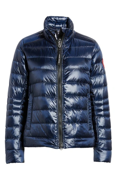 Shop Canada Goose Cypress Packable 750-fill-power Down Puffer Jacket In Atlantic Nvy-bleu Mar Atlan