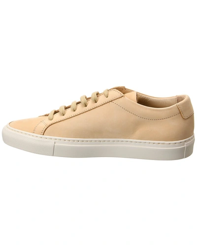 Shop Common Projects Original Achilles Leather Sneaker In Beige