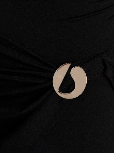 Shop Coperni 'asymmetric Draped Jersey' Dress
