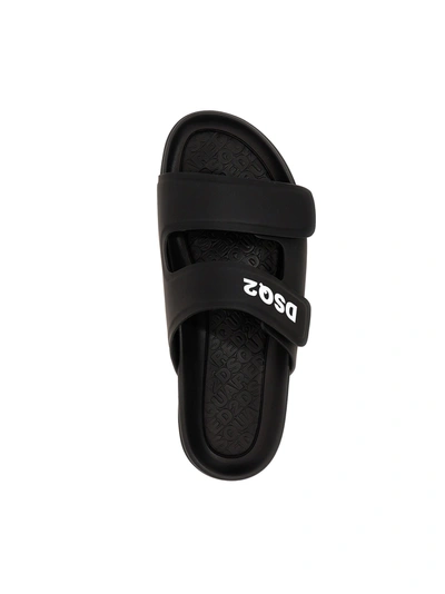 Shop Dsquared2 Logo Sandals Black