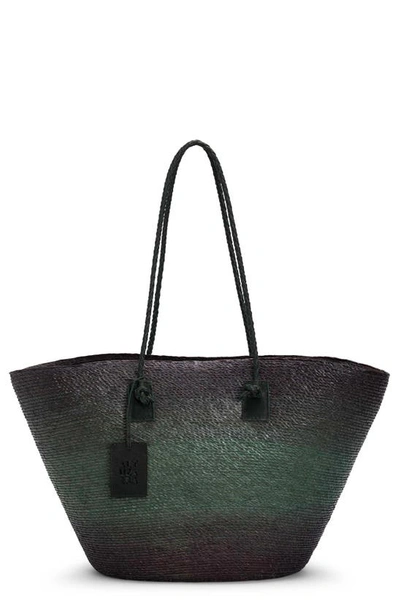 Shop Altuzarra Large Watermill Woven Palm Tote In Campo