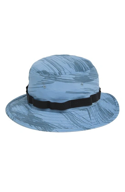 Shop Oakley Tempo Print Bucket Hat In Copen Blue