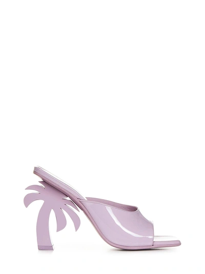 Shop Palm Angels Palm Sandals In Lilac