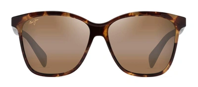 Shop Maui Jim Liquid Sunshine Mj H601-10 Butterfly Polarized Sunglasses In Brown