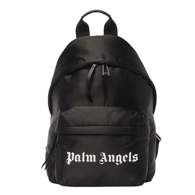 Shop Palm Angels Classic Logo Backpack In Black