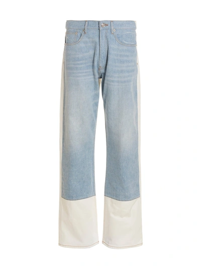 Shop Bluemarble Two-color Jeans In Multicolor