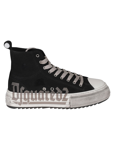 Shop Dsquared2 Berlin Sneakers In Black/off-white