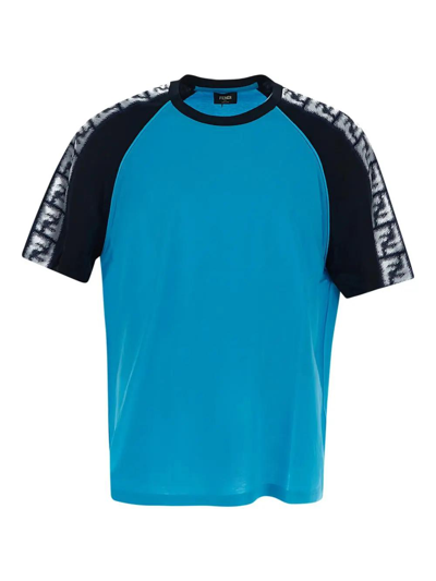 Shop Fendi Pool T-shirt In Azzurro