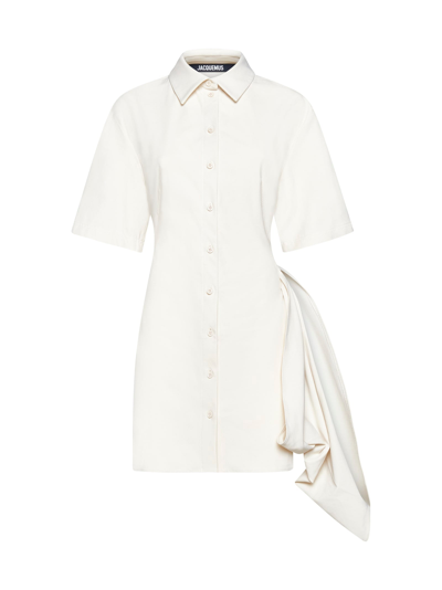 Shop Jacquemus Dress In Ivory