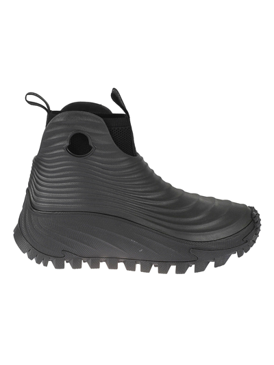 Shop Moncler Aqua High Rain Boots In Black