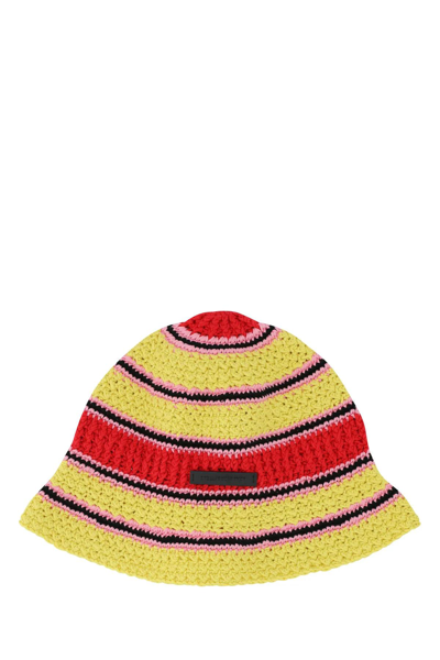 Shop Stella Mccartney Embroidered Crochet Hat In Pink